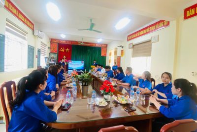Đoàn thanh niên CS HCM trường TH&THCS Tô Hiến Thành tổ chức lễ kết nạp Đoàn viên mới và Kỉ niệm 26-3 ngày thành lập Đoàn