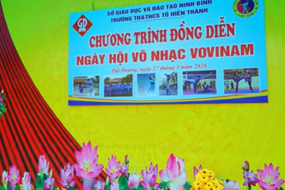 Chương trình đồng diễn Ngày hội Võ Vovinam.